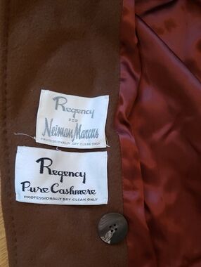 Regency Cashmere Brown Coat with Rust Lining